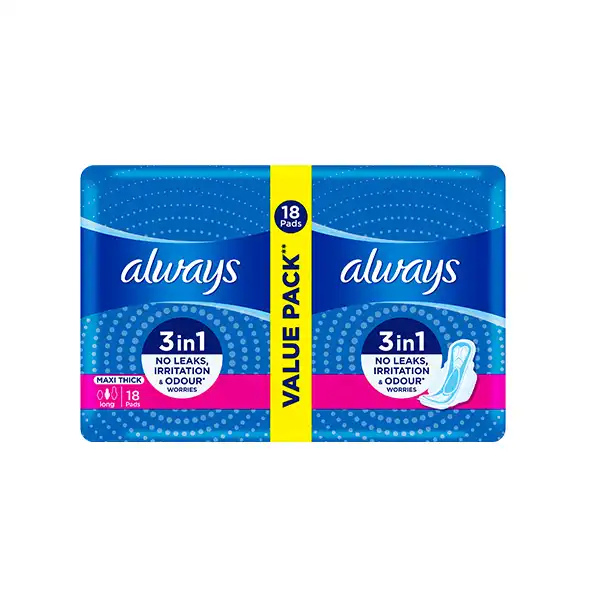 Always Cottony Soft Maxi Thick Long Sanitary Pads 6Pcs