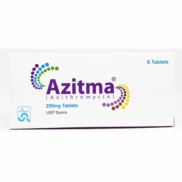 Azitma Tablets 250mg (1 Box = 2 Strips) (1 Strip = 6 Tablets)