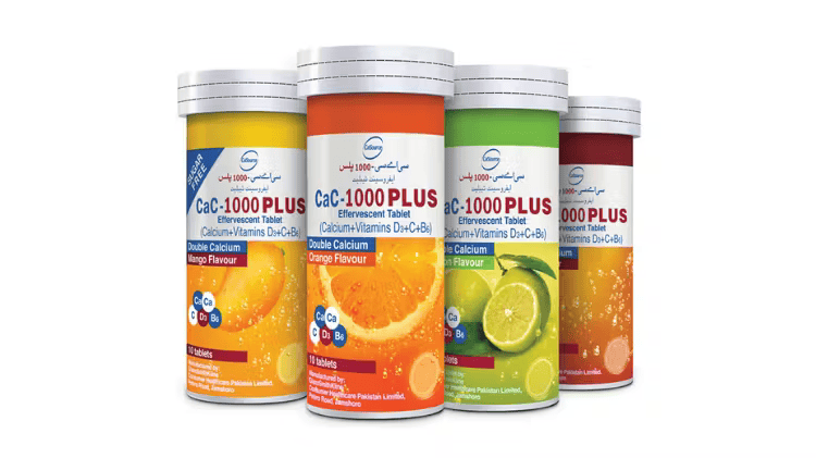 Cac-1000 Plus Cola Flavor Effervescent Tablets (1 Bottle = 10 Tablets)