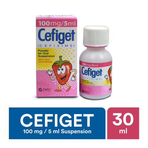 Cefiget Powder Oral Suspension, 100mg/30ml