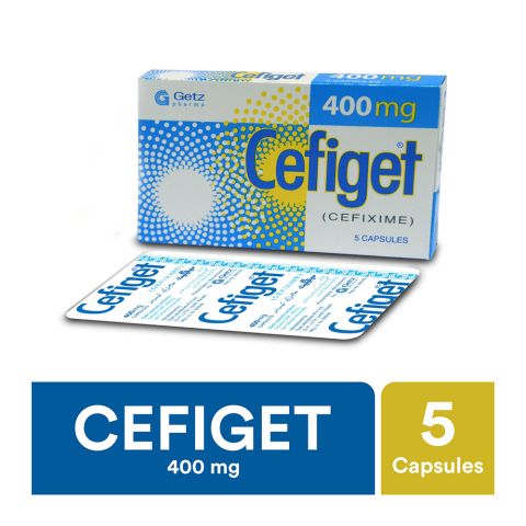 Cefiget Capsule, 400mg, 5-Pack