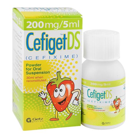 Cefiget DS Powder Oral Suspension, 200mg/5ml