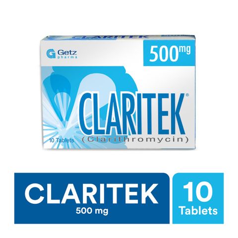 Claritek Tablet, 500mg, 10-Pack