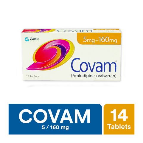 Covam Tablet, 5mg + 160mg, 14-Pack