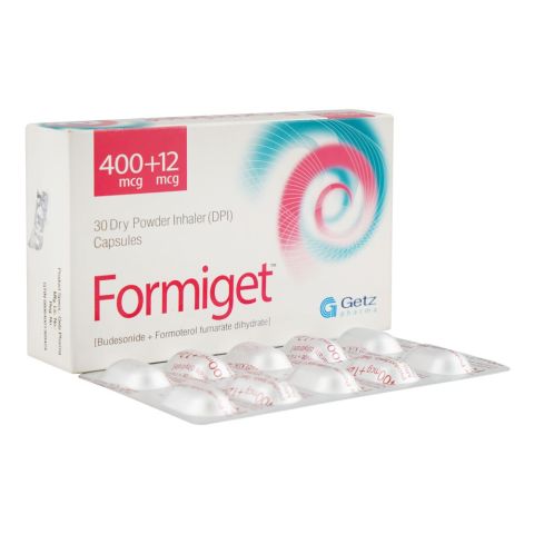 Formiget Capsules, 400mcg + 12mcg, Box