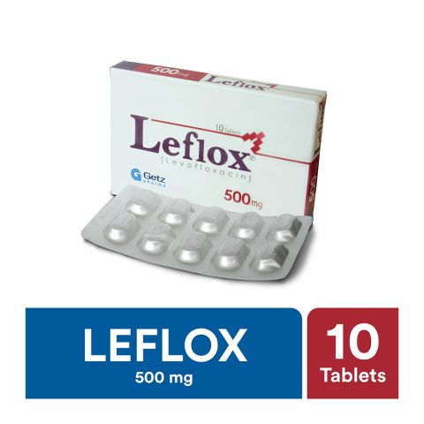 Leflox Tablet, 500mg, 10-Pack