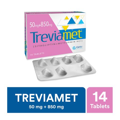 Treviamet Tablet 50mg+850mg, 14-pack