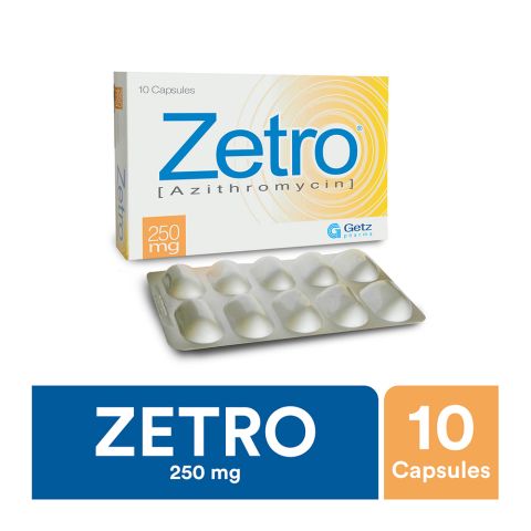 Zetro Capsule, 250mg, 10-Pack