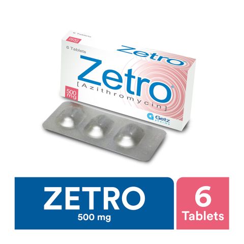 Zetro Tablet, 500mg, 6-Pack