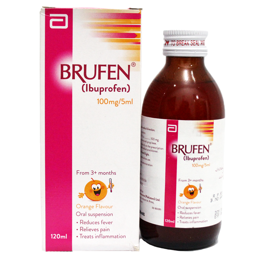 brufen 120ml suspension 100mg/5ml