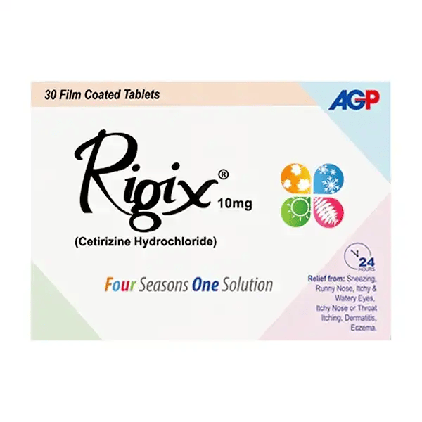 Rigix Tablets 10mg (1 Box = 2 Strips) (1 Strip = 15 Tablets)
